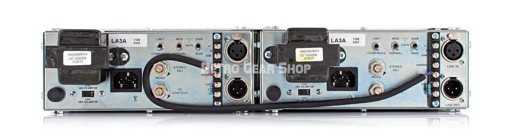 Universal Audio LA-3A Pair Rear