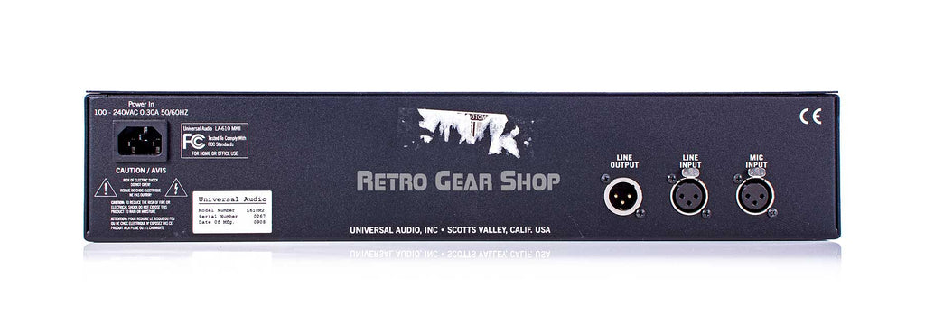 Universal Audio LA-610 MkII Rear