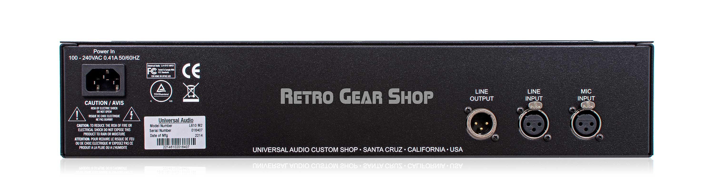 Universal Audio LA-610 MkII Classic Tube Channel Strip– Retro Gear