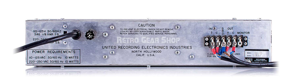 Urei Universal Audio BL-40 Modulimiter Rear