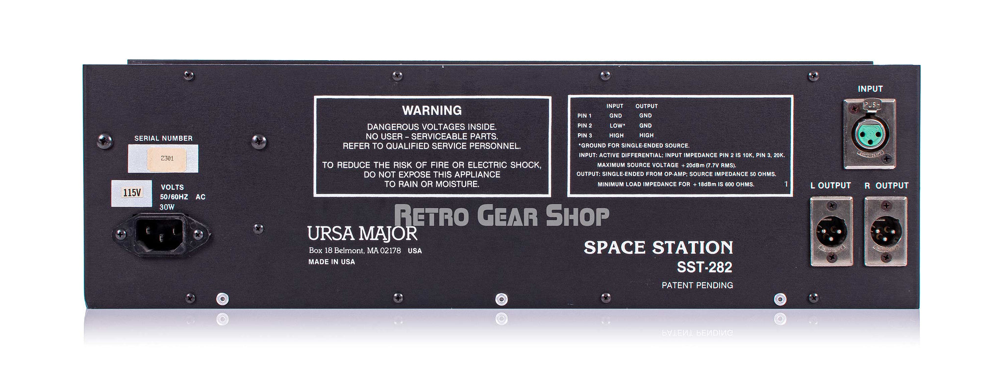 Ursa Major SST-282 Rear