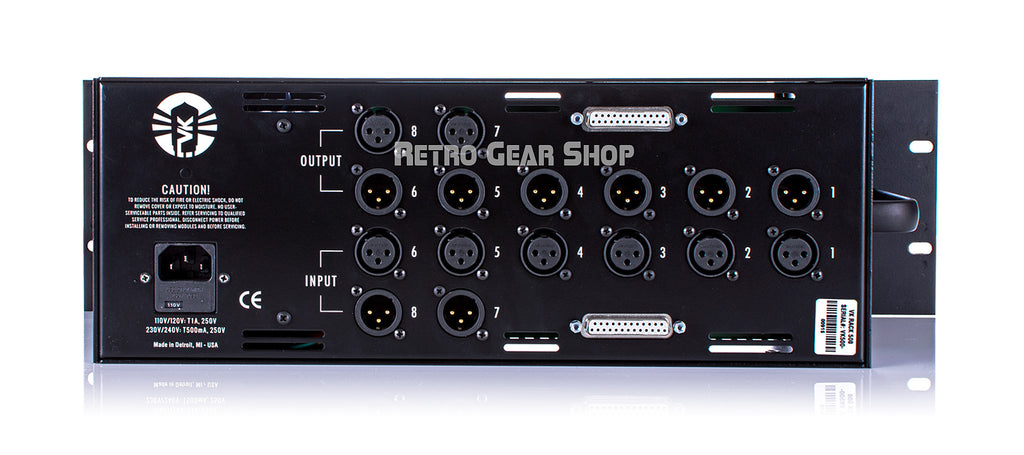 Vintage King Rack 500 - 6-Slot 500 Series Rack with Rack Ears Rear