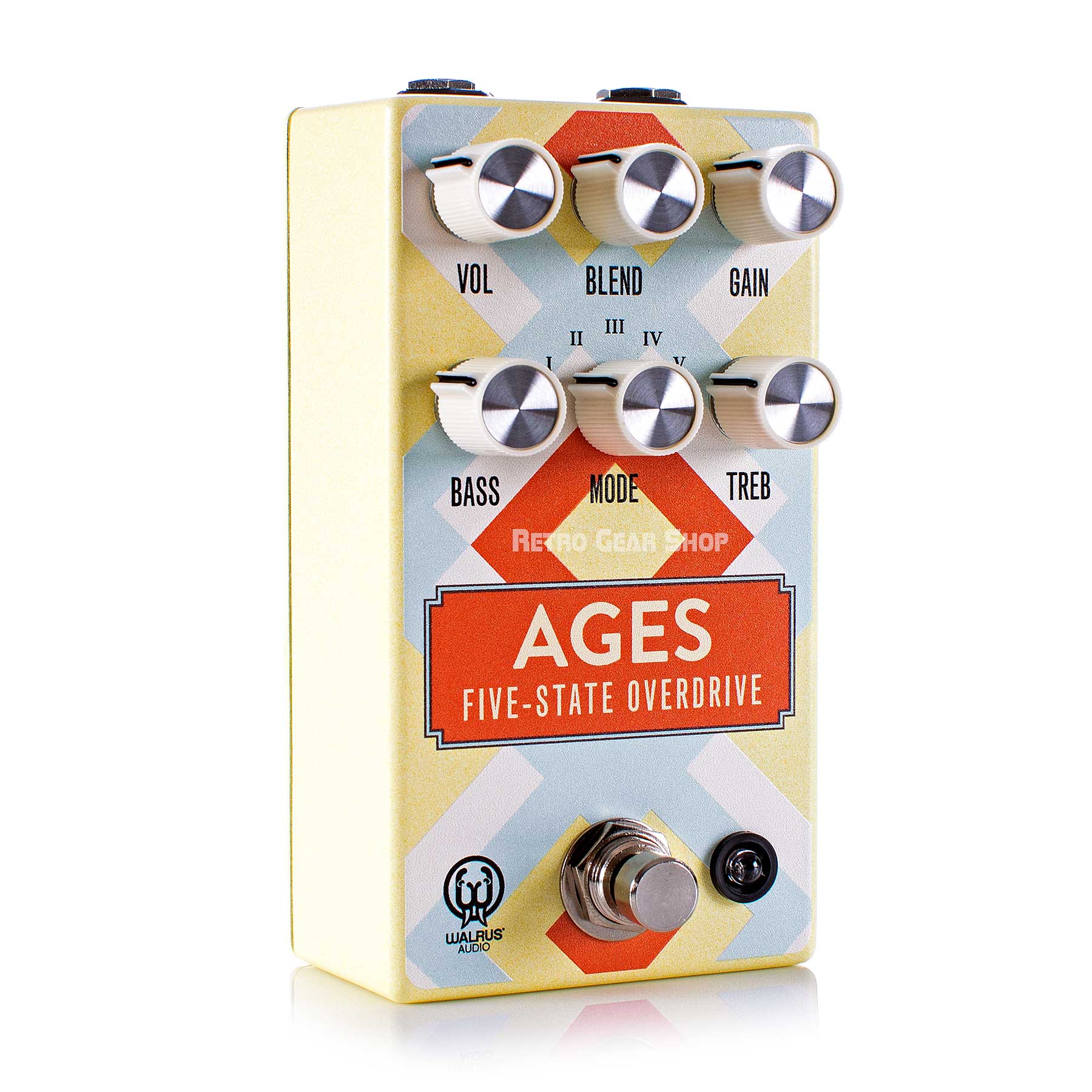 Walrus Audio Ages Five State Overdrive Santa Fe Limited Edition Angle