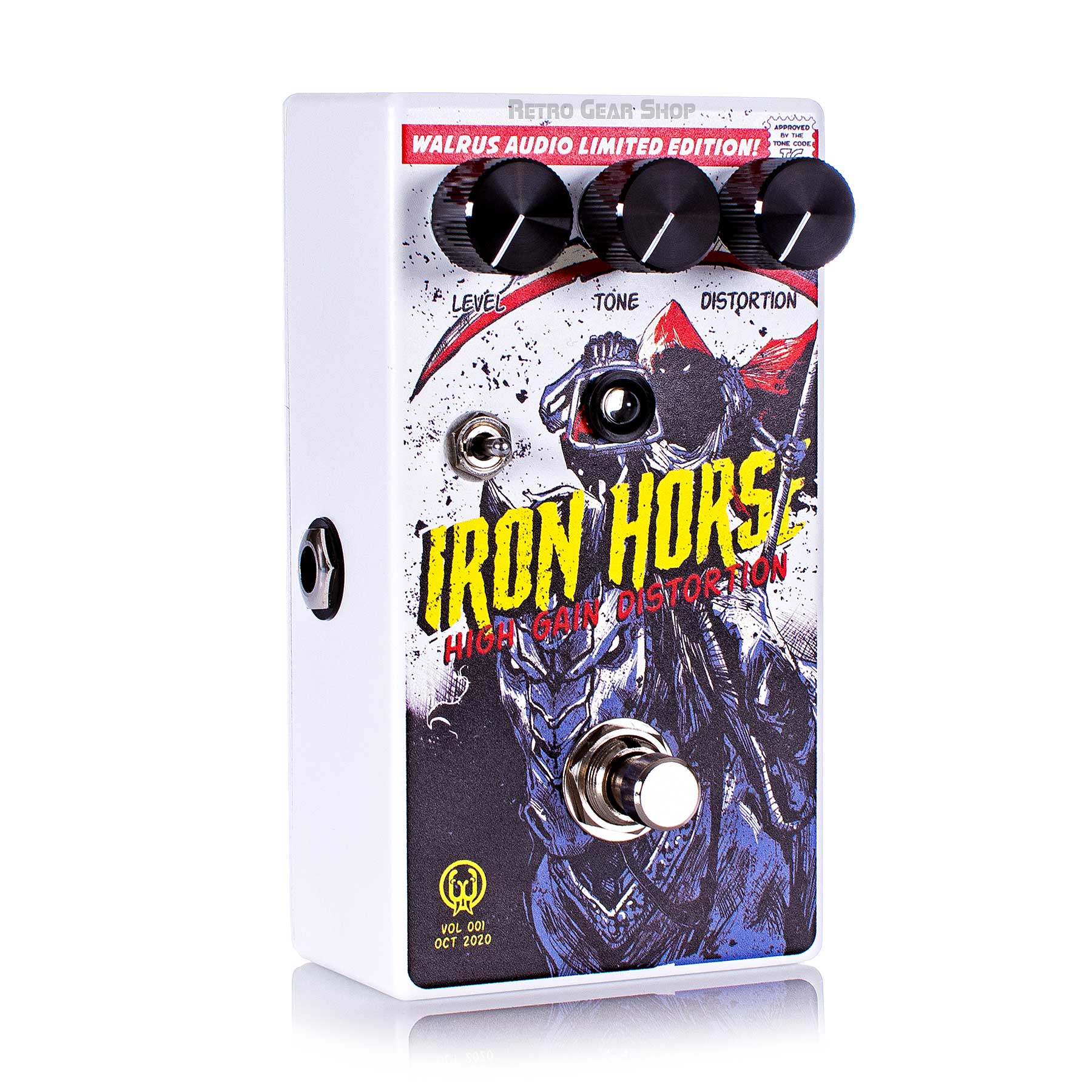 Walrus Audio Iron Horse V2 High Gain Distortion Halloween 2020 Limited Edition Angle