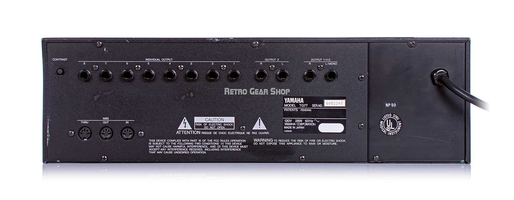 Yamaha TG77 Rare Vintage FM Rack Synthesizer Synth Upgraded
