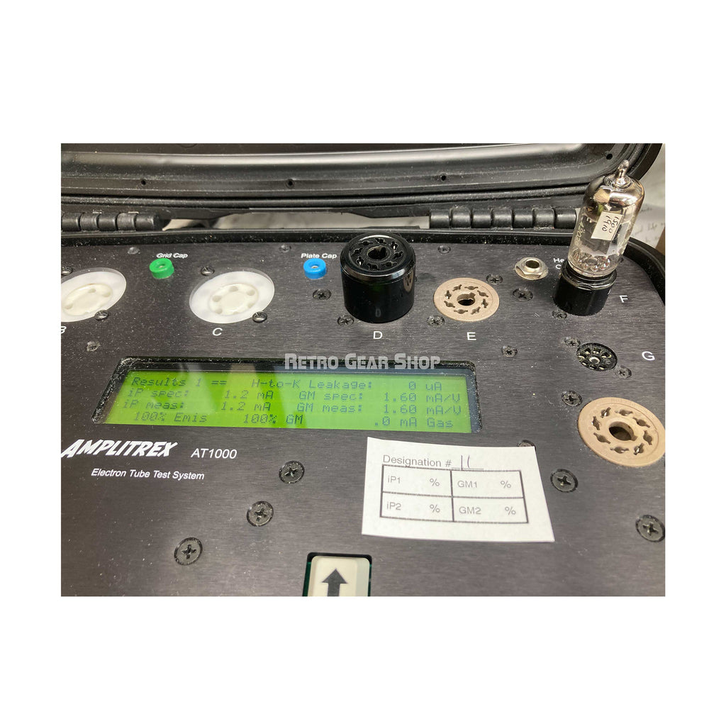 Telefunken RFT ECC83 Ribbed Plate Circle Bottom Test 1