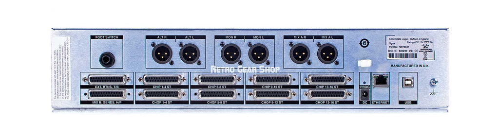 Solid State Logic SSL Sigma Rear