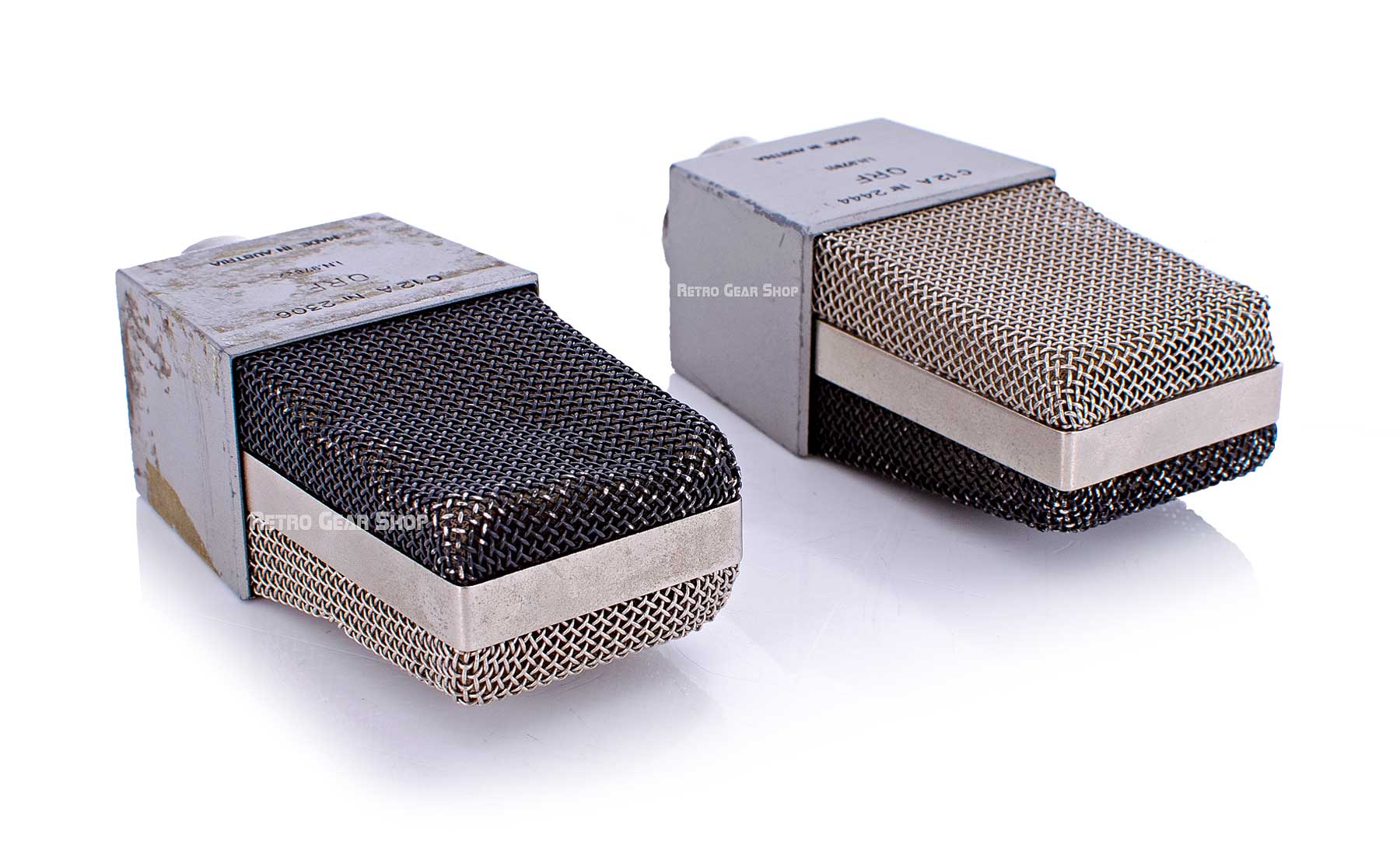 AKG C 12 A Rare Vintage C12A Microphone Mic Brass Capsule Stereo Pair ...