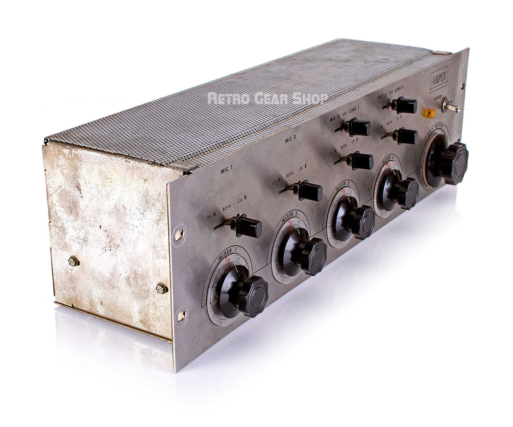 Ampex MX-35 4 Channel Tube Mixer Mic / Line Preamp MX35 Rare Vintage Top Left