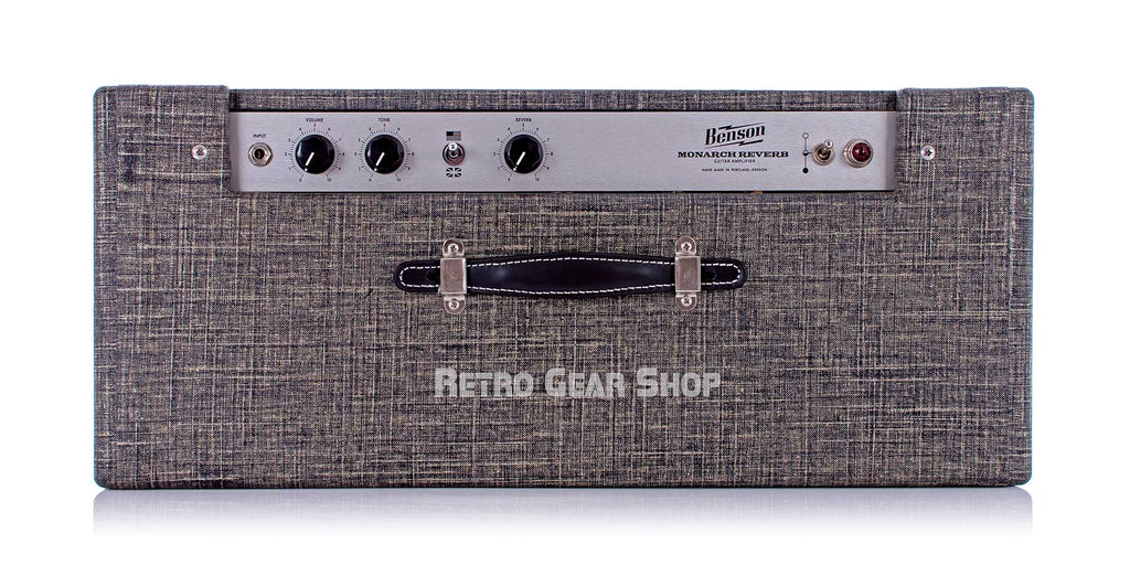 Benson Amps Monarch Reverb Combo 1x12 Night Moves Finish Wheat Grill Top