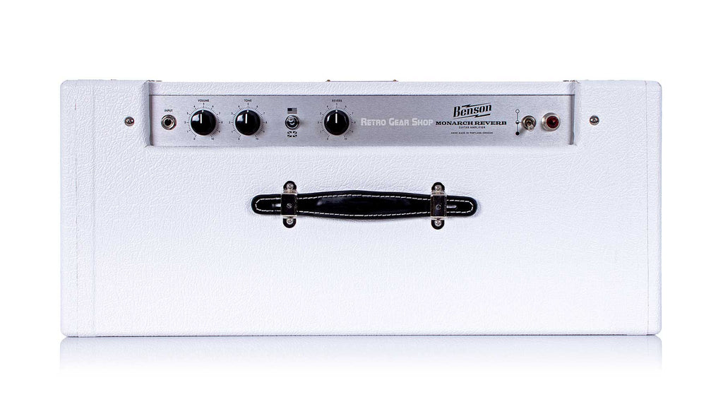 Benson Monarch Reverb Combo 1x12 Custom White Oxblood Top