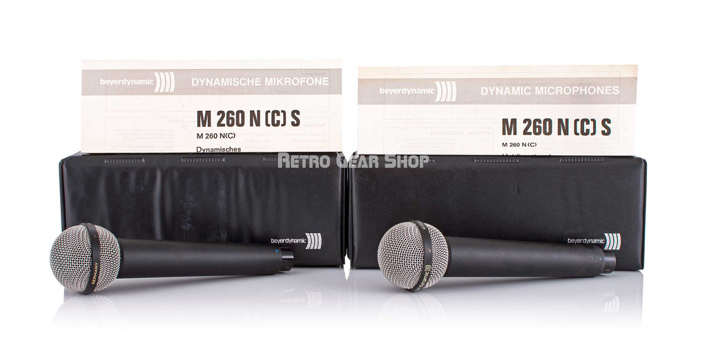 Beyerdynamic Ribbon Microphone M260 N C Pair Cases Pairs