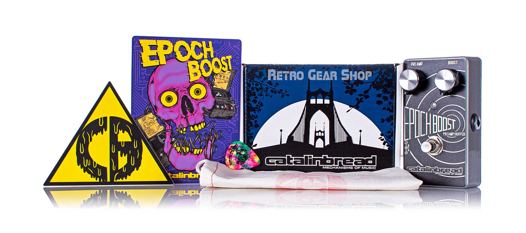 Catalinbread Epoch Boost Guitar Effect Pedal Preamp Buffer– Retro