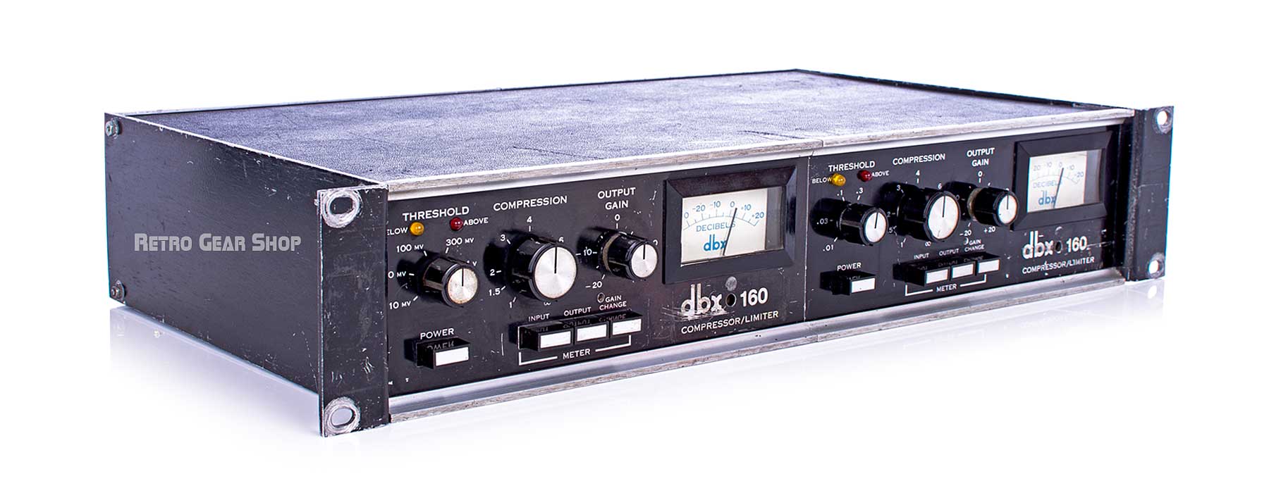 dbx 160VU Compressor / Limiter Stereo Pair Top Left