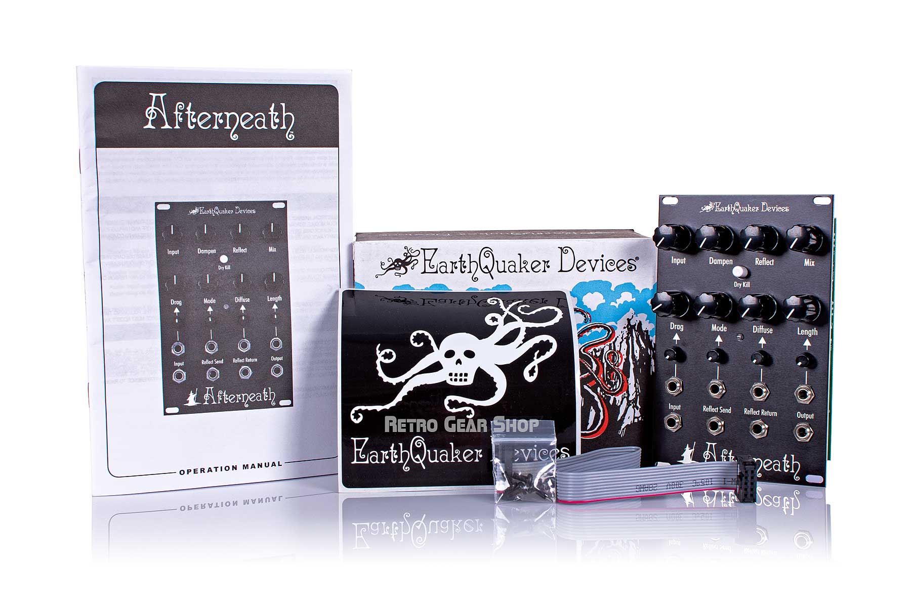 EarthQuaker Devices Afterneath Eurorack Box Manual Extras