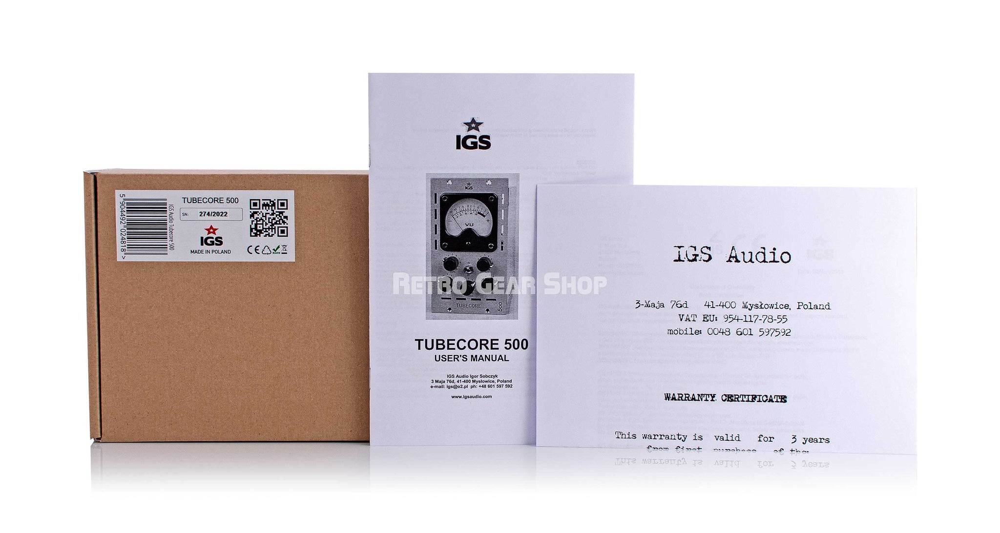 IGS Audio Tubecore 500 Box Manual