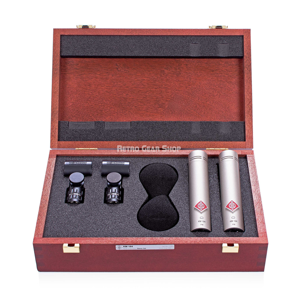 Neumann KM-184 Stereo Set Wooden Case