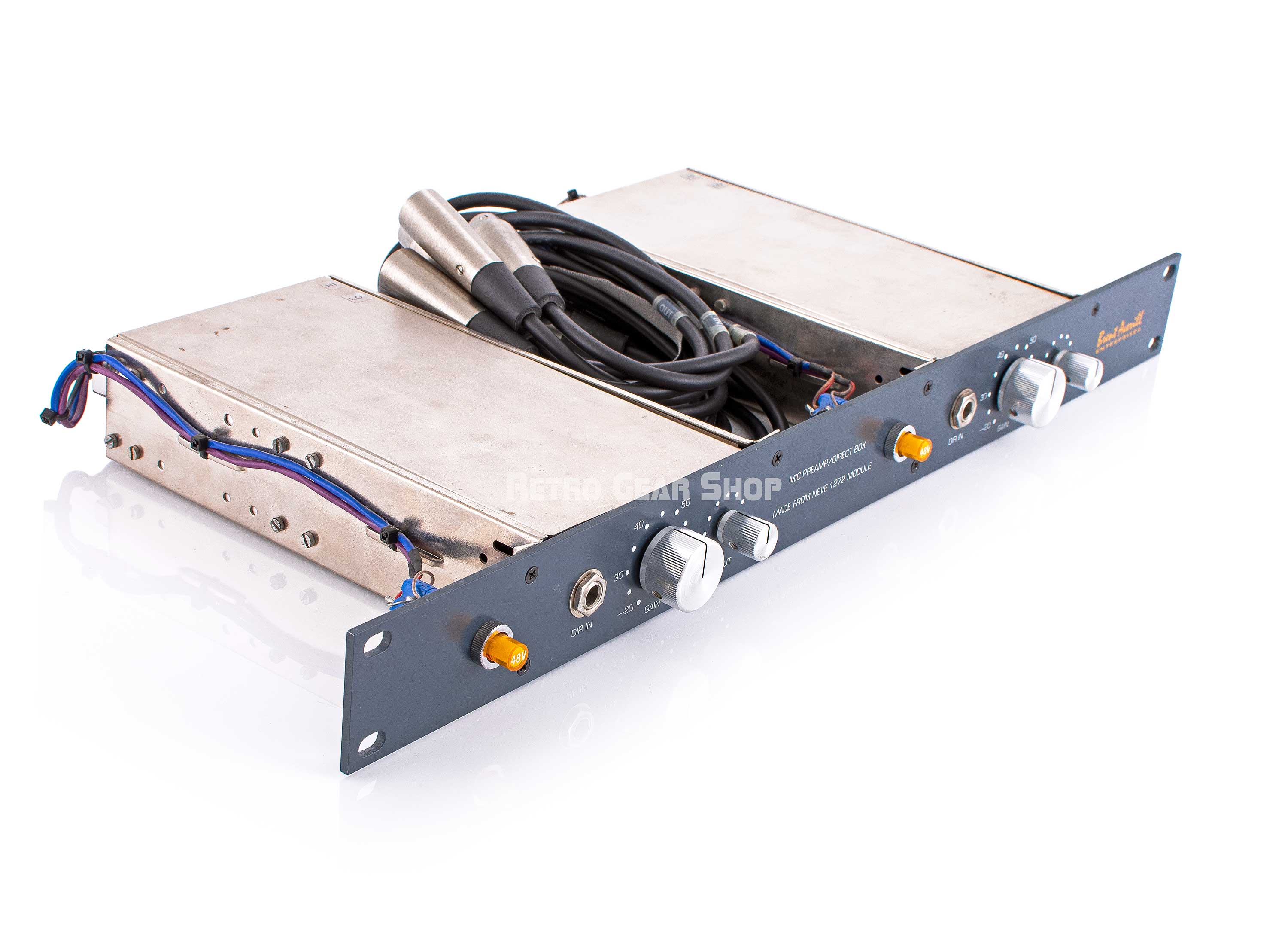 配信機器・PA機器・レコーディング機器 Neve 1272 Preamp racked by Brent Averill Neve 1272 Module Mic Preamp Direct Box Pair BAE Racked Vintage