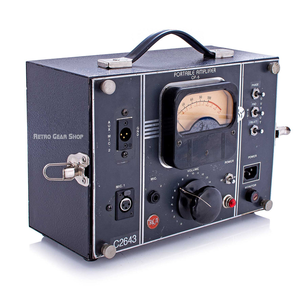 RCA Portable Amplifier OP-6 Top Left