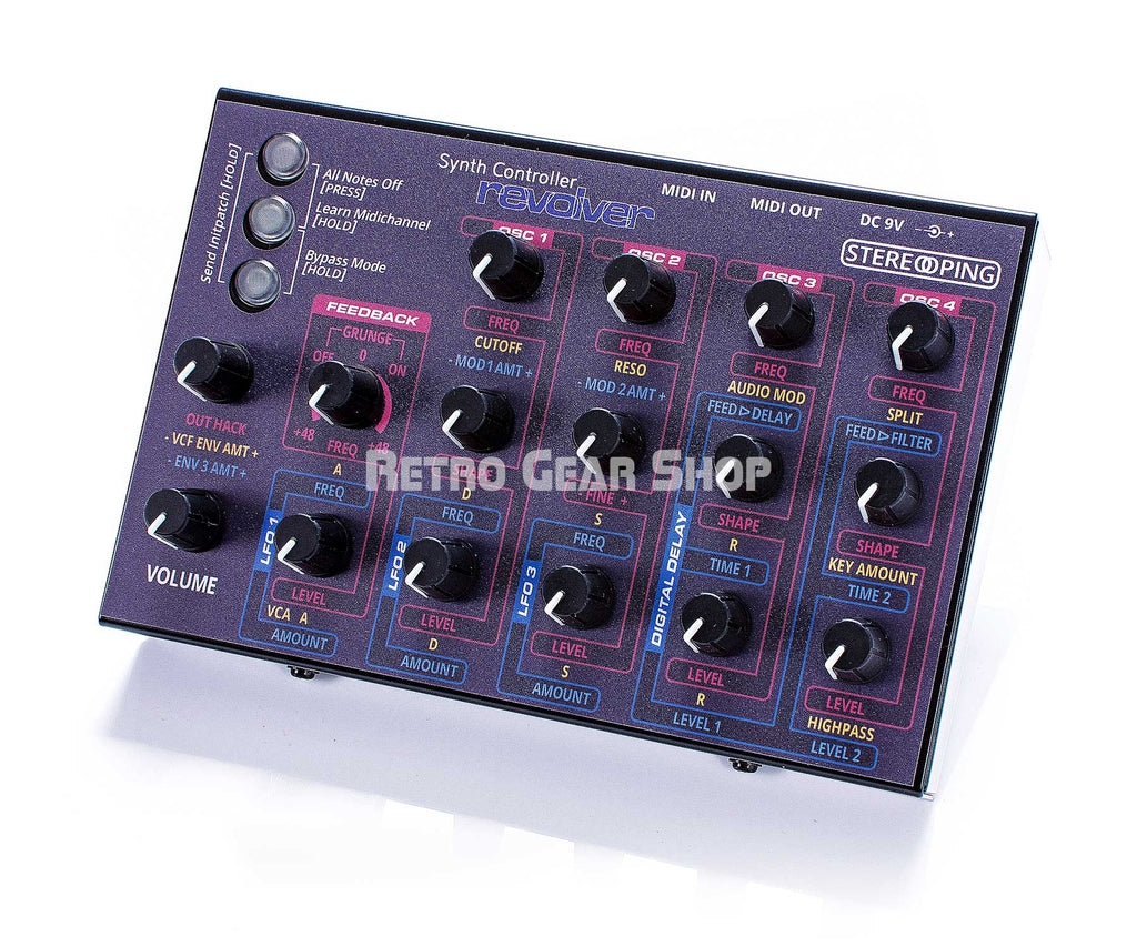 Stereoping CE-1 Revolver Midi Controller for DSI Evolver Top Right