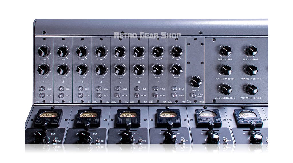 Tree Audio Roots Console 16 Channel Tube Console Meter Bridge Left Detail