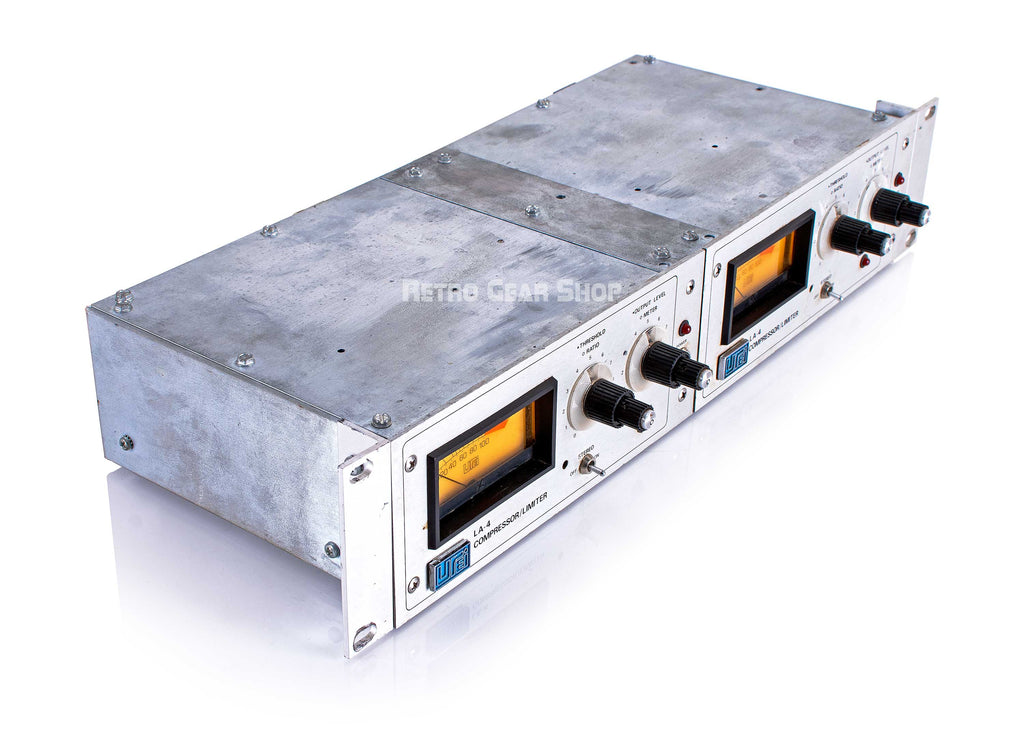 Urei LA-4 Compressor Limiter Pair Rare Vintage Analog LA4 Top Left