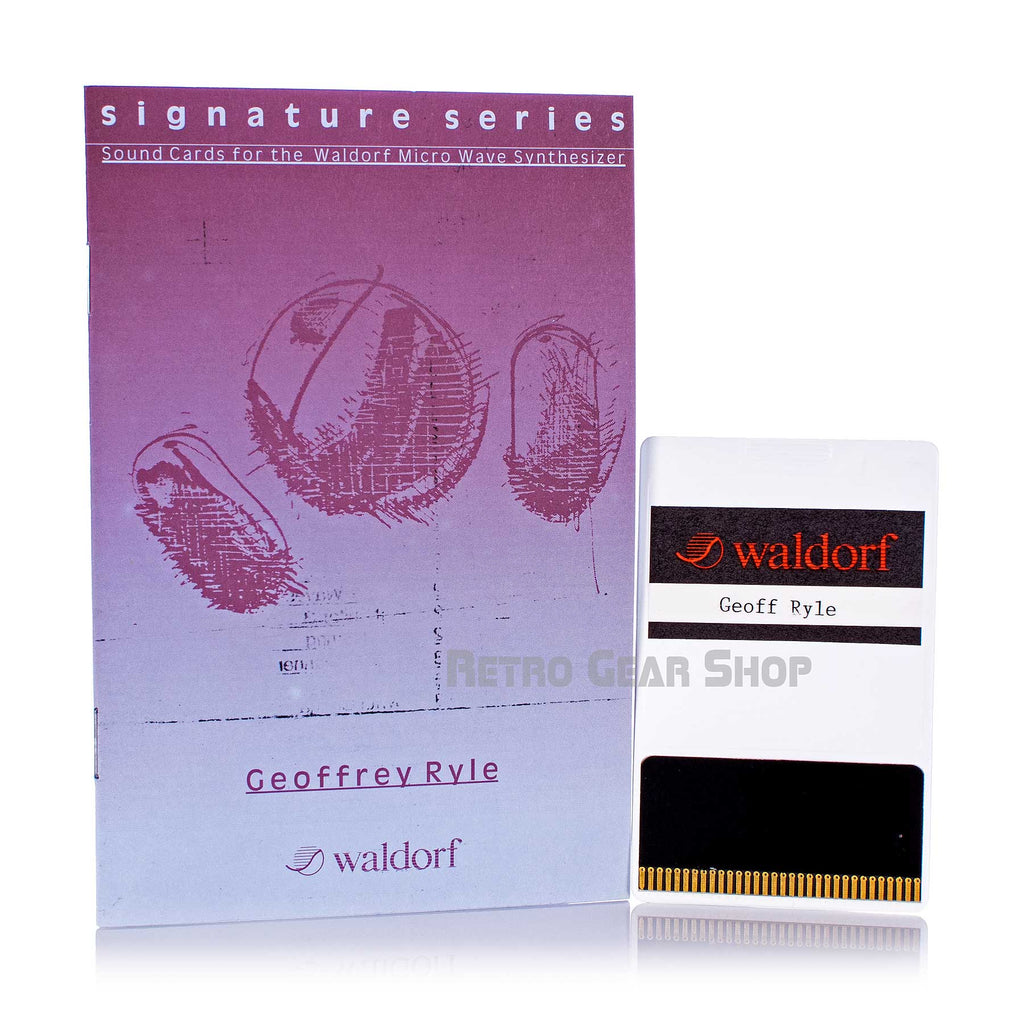 Waldorf Microwave Signature Sound Series Card Geoff Geoffrey Ryle