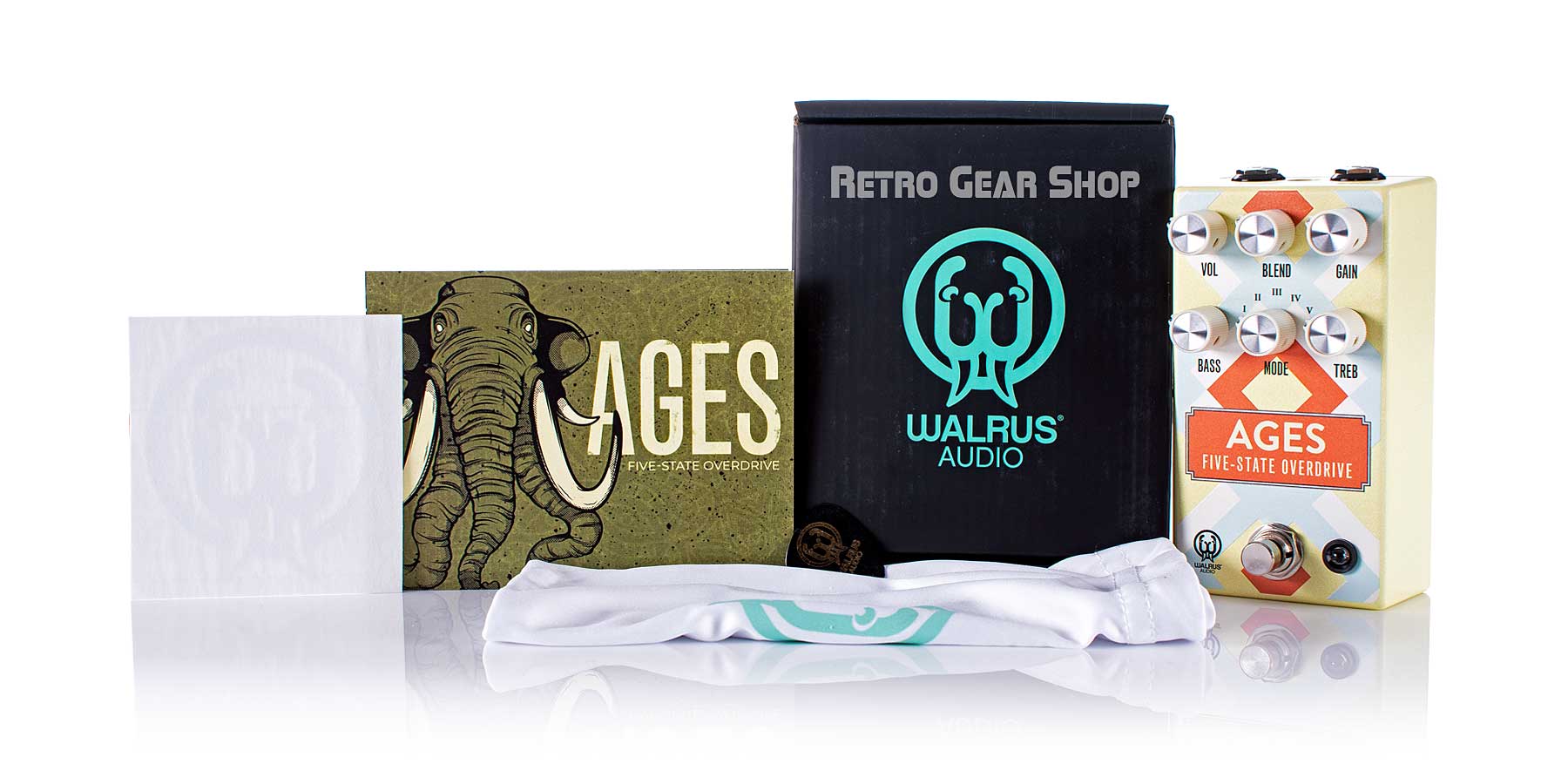 Walrus Audio Ages Five-State Overdrive Distortion Santa Fe Guitar