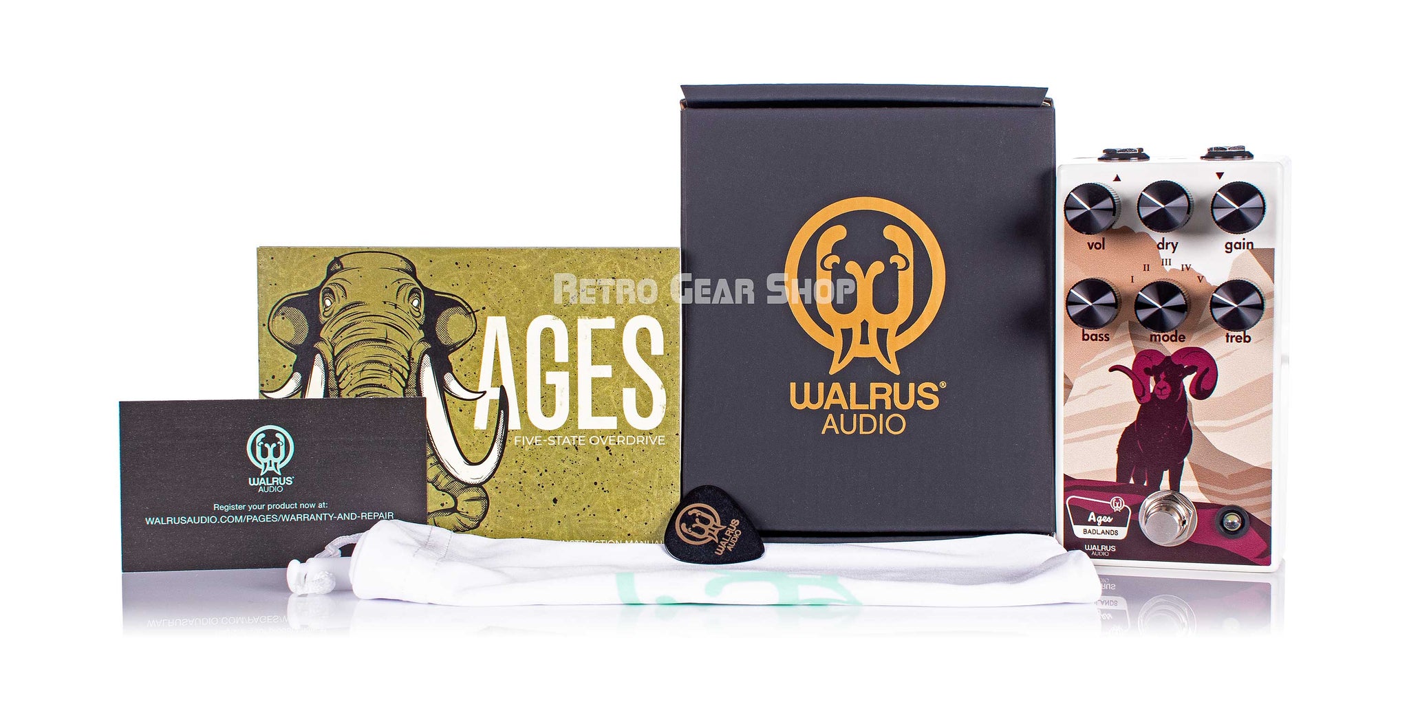 Walrus Audio Ages National Park Series Box Manual Extras