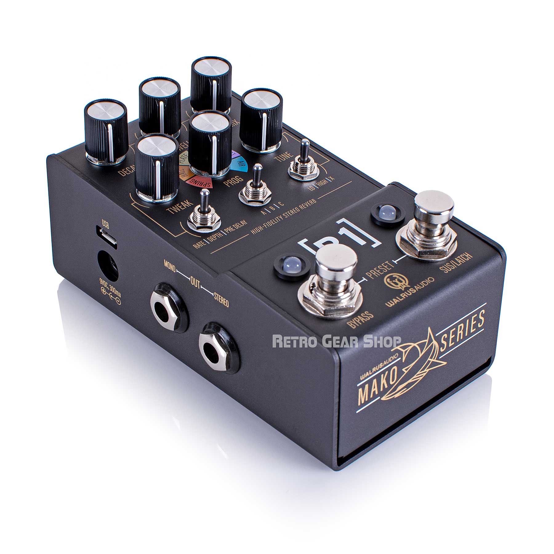 Walrus Audio Mako Series R1 High Fidelity Stereo Reverb Guitar