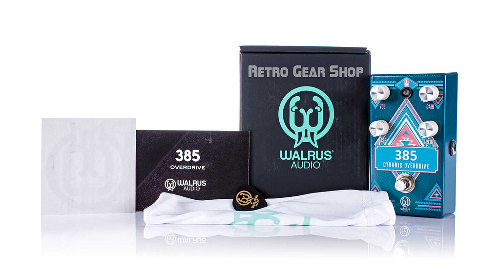 Walrus Audio 385 Dynamic Overdrive Santa Fe Limited Edition Box Manual Extras