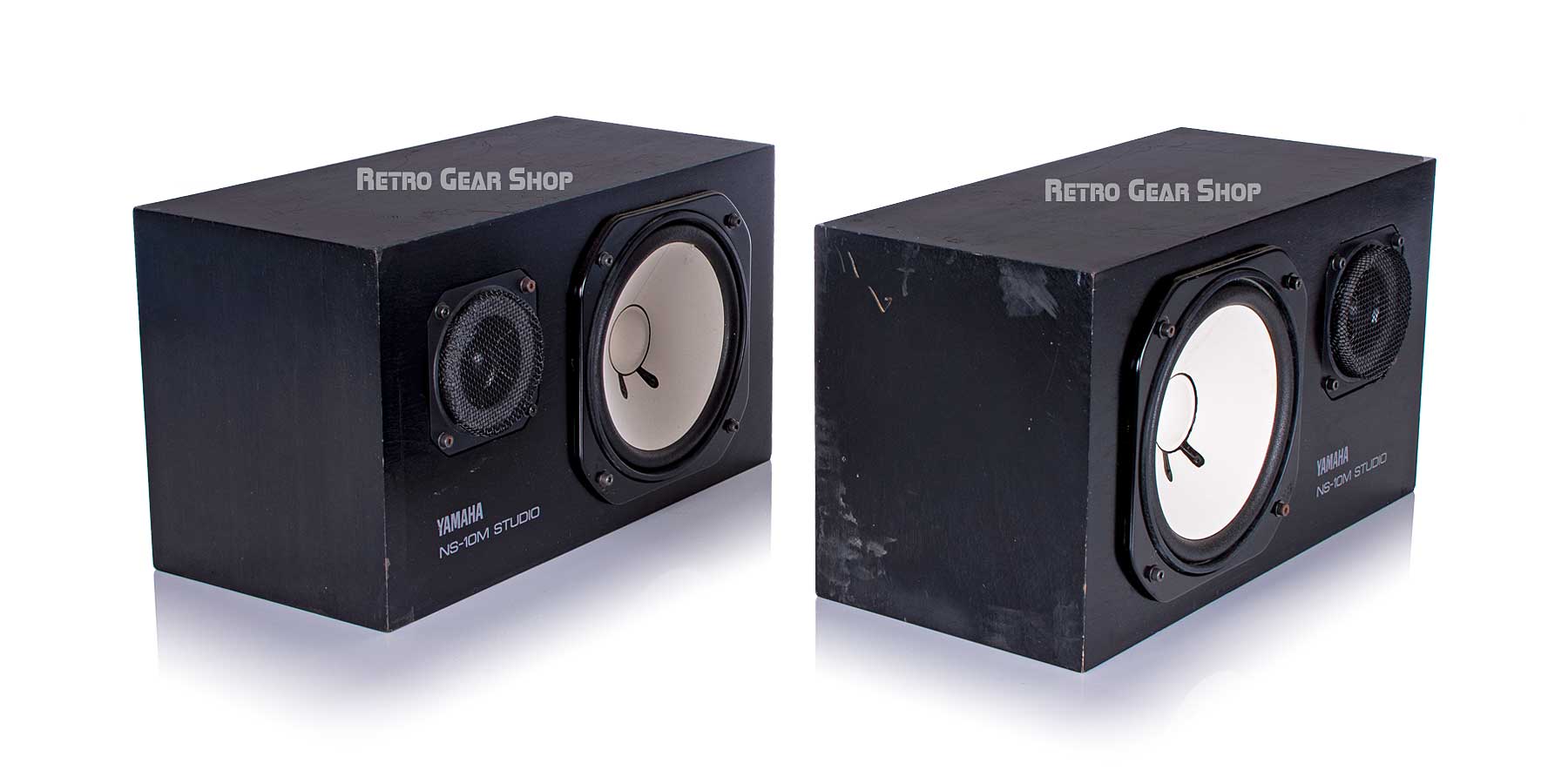 Yamaha NS-10M Studio Monitors Stereo Pair + Stands Vintage