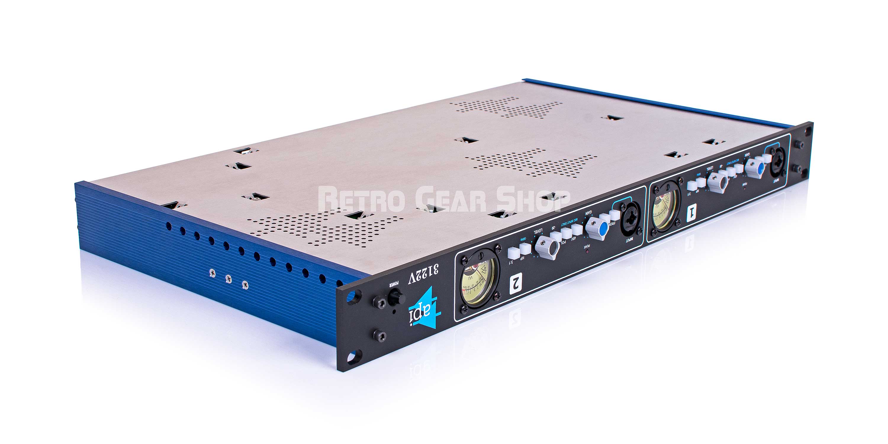 API / 3122V 2ch マイクプリアンプ API 3122V 2-Channel Microphone Preamp Mint Open-Box Used– Retro