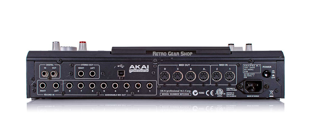 Akai MPC2500 Rear