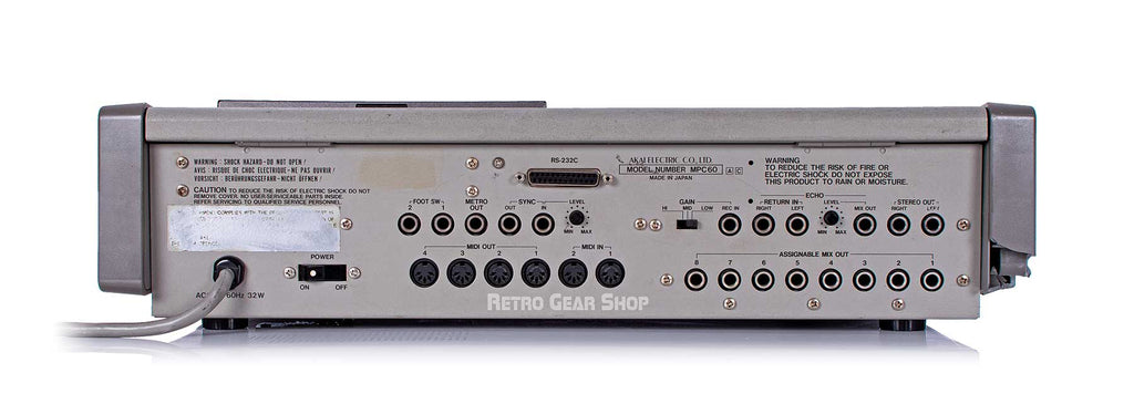 Akai MPC60 Mk1 Upgraded Rear