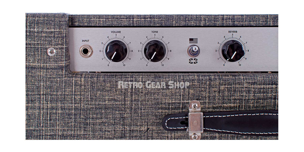 Benson Amps Monarch Reverb Combo 1x12 Night Moves Finish Wheat Grill Top Detail