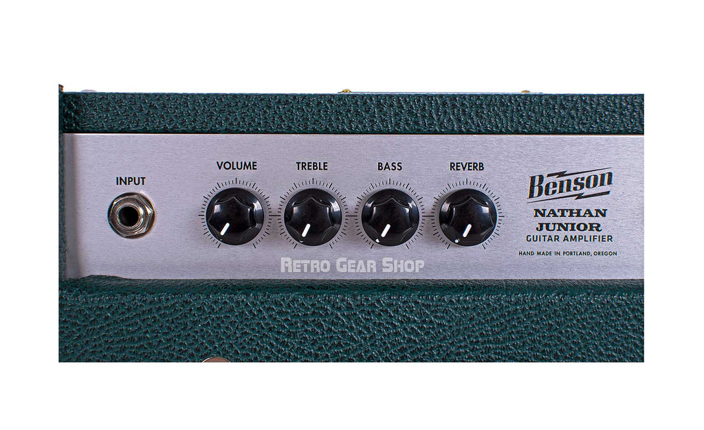 Benson Amps Nathan Junior Green Checkered Top Detail