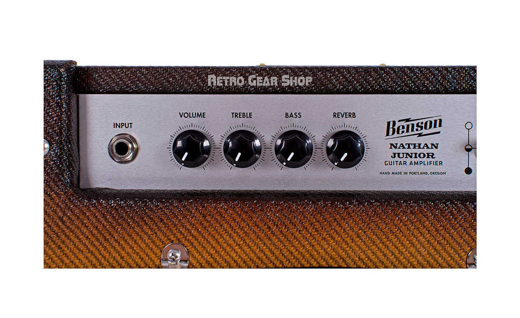 Benson Amps Nathan Junior Bourbon Burst Oxblood Top Detail
