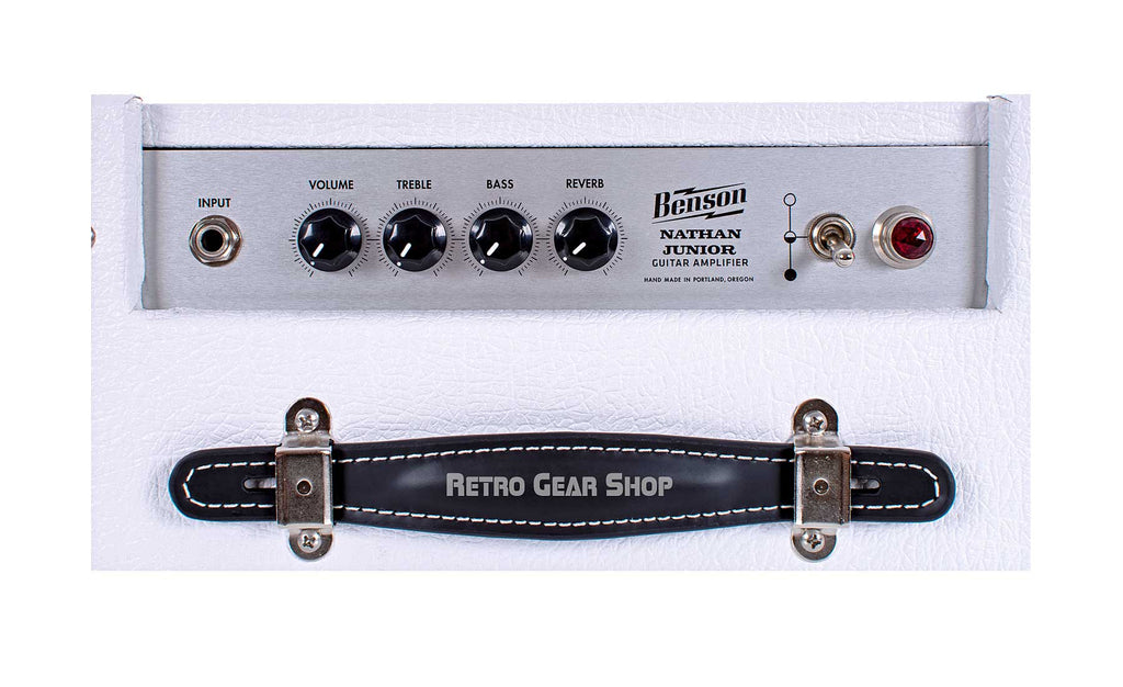 Benson Amps Nathan Junior White Oxblood Top Detail