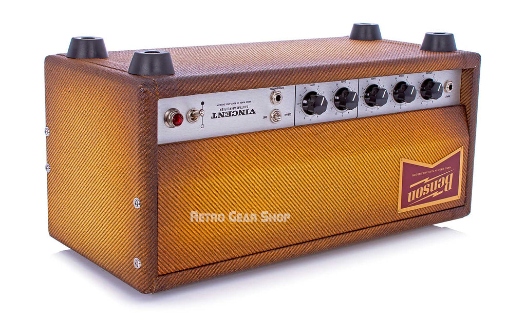 Benson Amps Vincent 30 Watt Amp Head Bourbon Burst Bottom Right