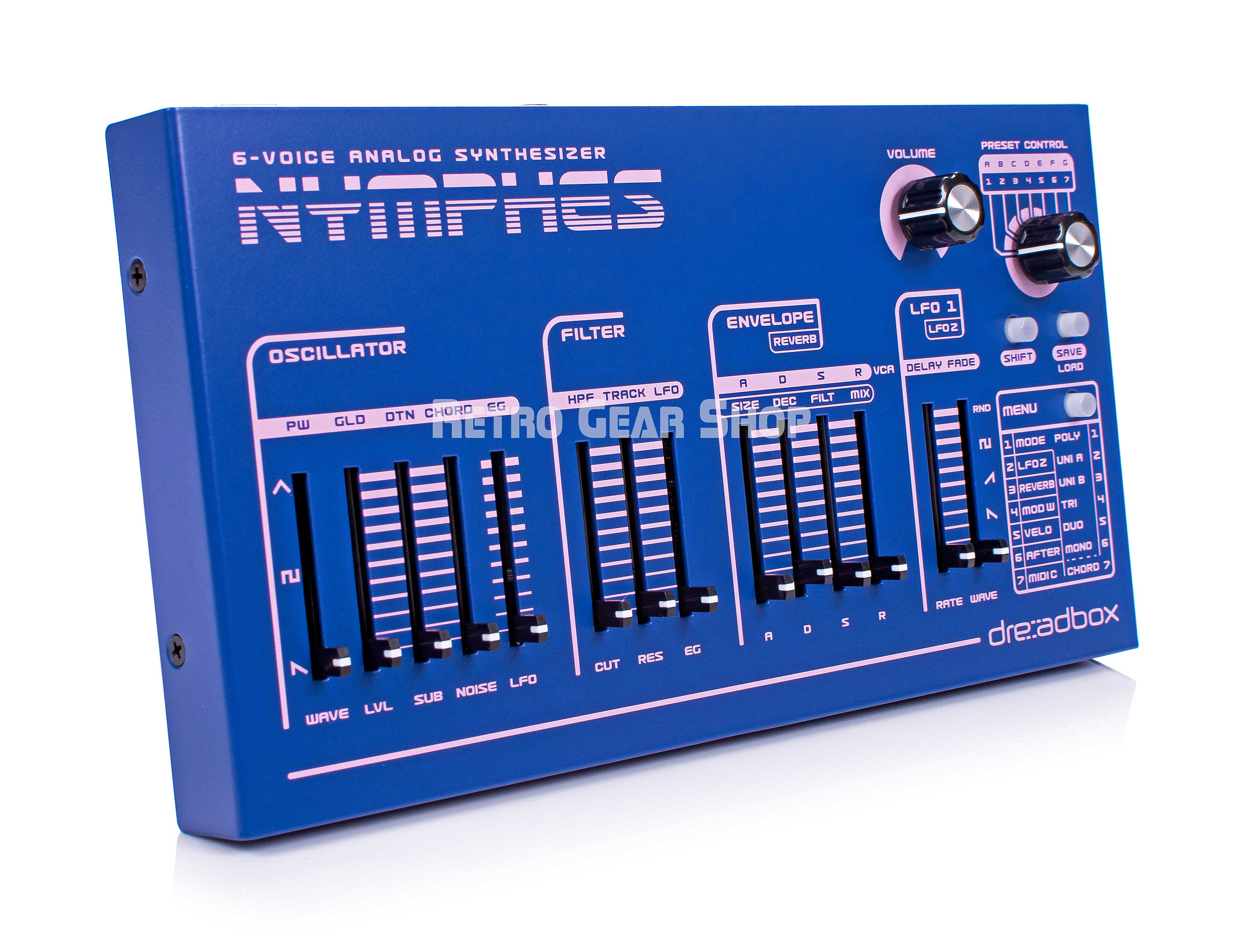 Dreadbox Nymphes 6-voice analog polyphonic synthesizer desktop