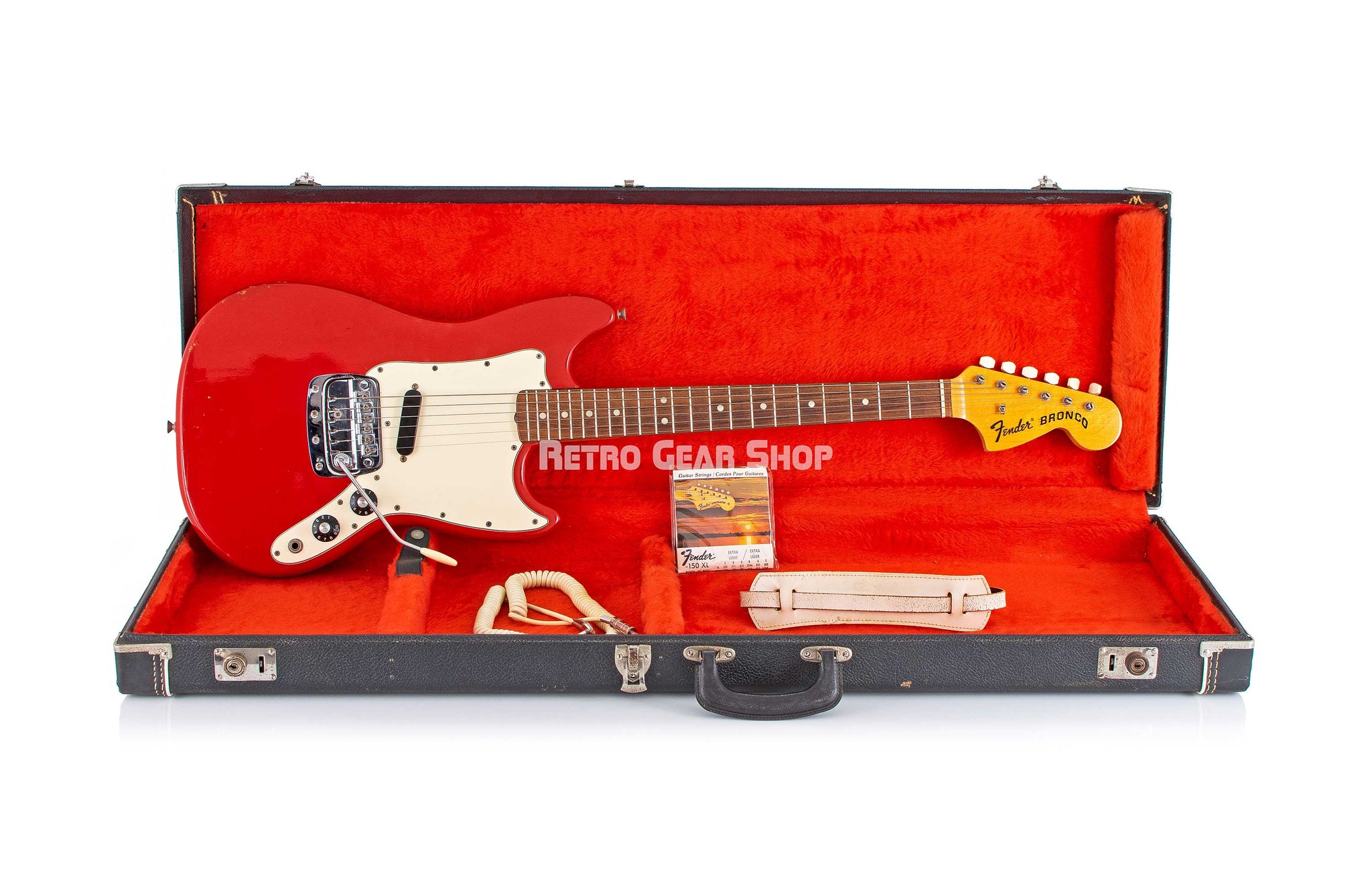 Fender 1973 Bronco Dakota Red Case Extras