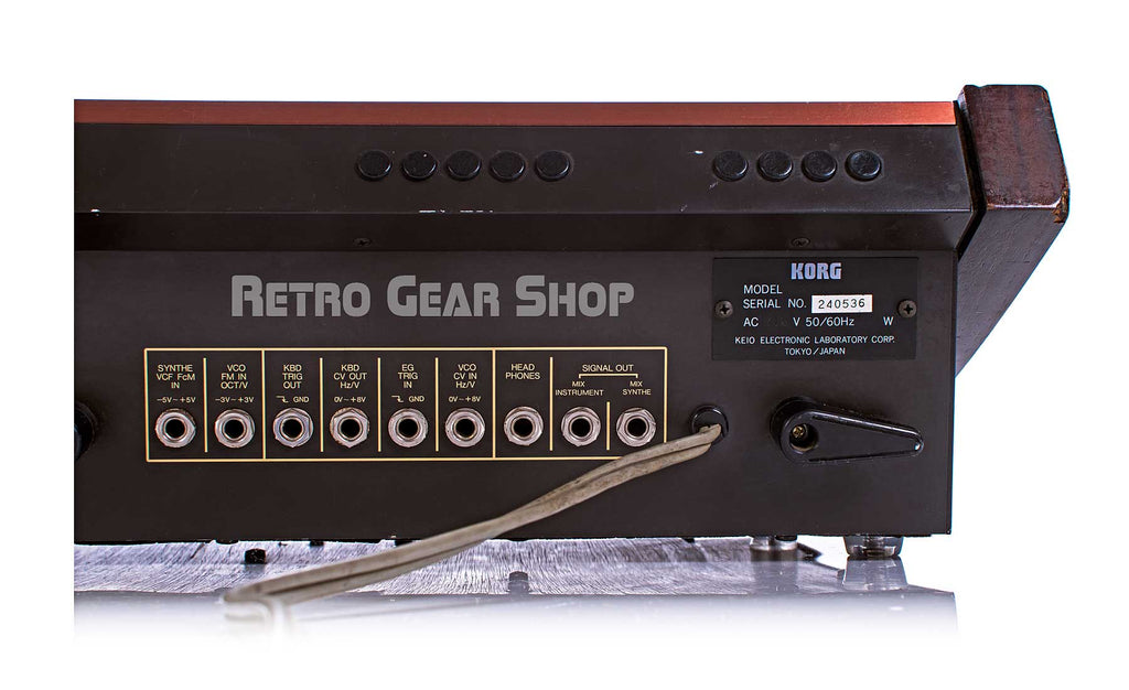 Korg Sigma KP-30 Rear Connections