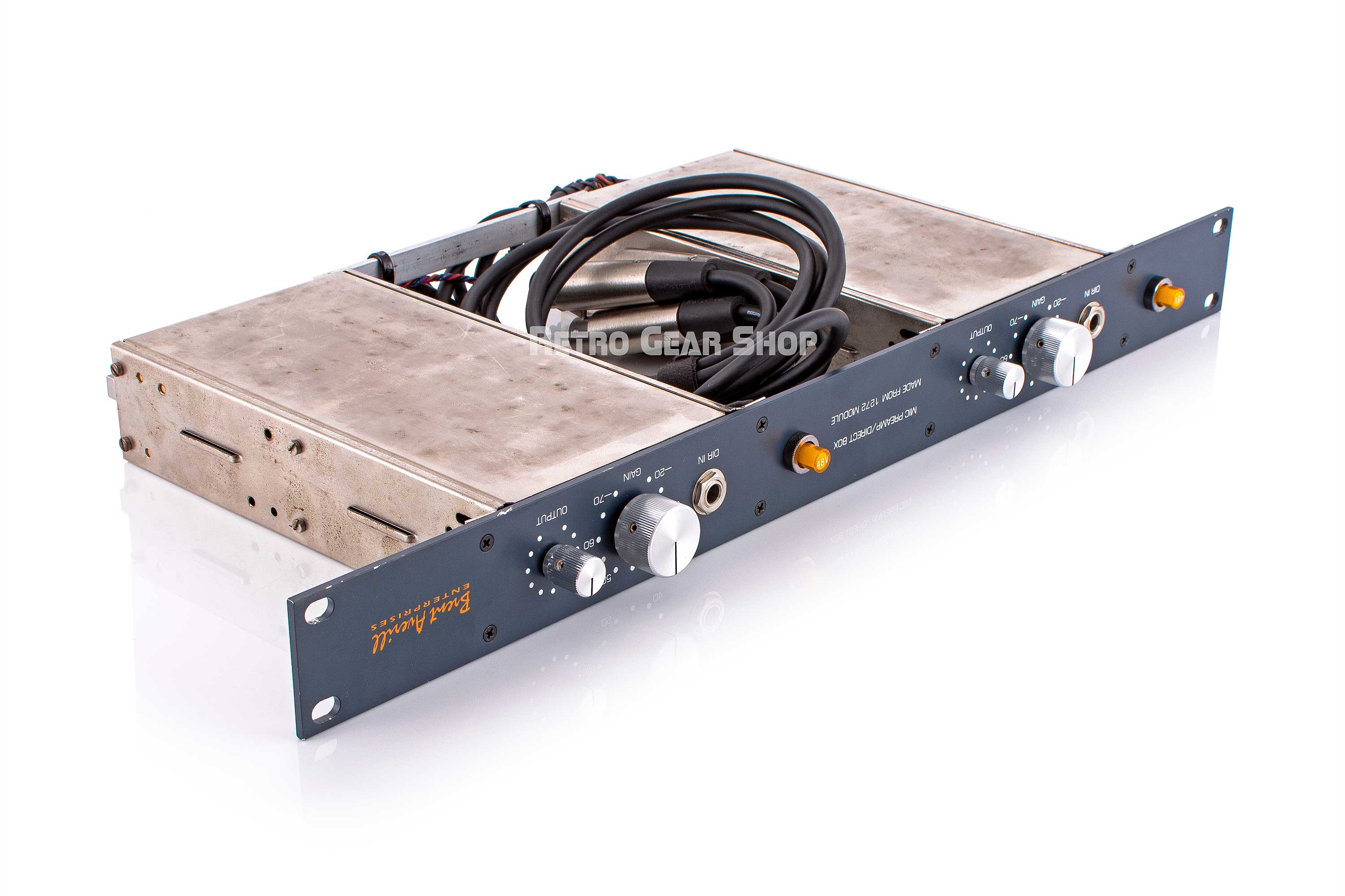 Neve 1272 Module Mic Preamp Direct Box Pair BAE Racked Vintage