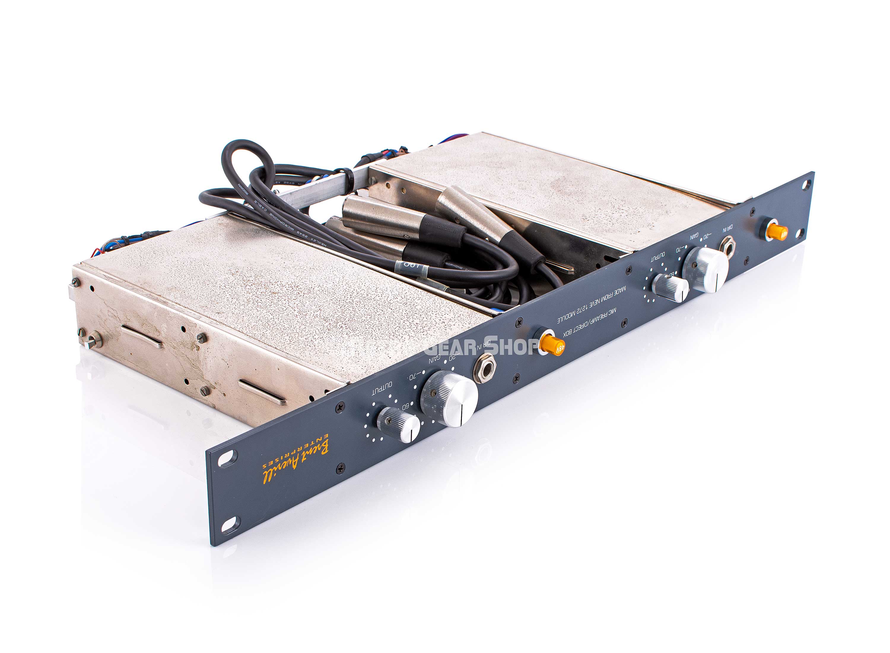 Neve 1272 Module Mic Preamp Direct Box Pair BAE Racked Vintage