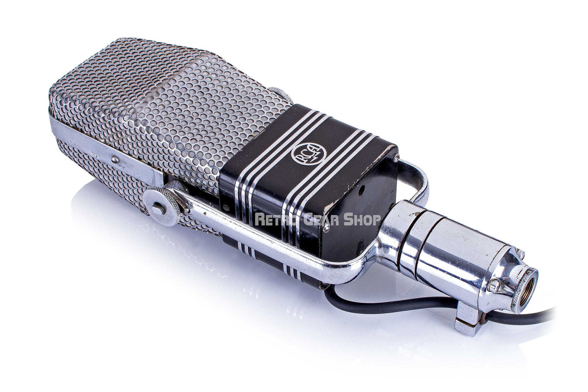 Rca R44 RCA 44BX Black Chrome Serviced Vintage Microphone Rare Ribbon Mic ...