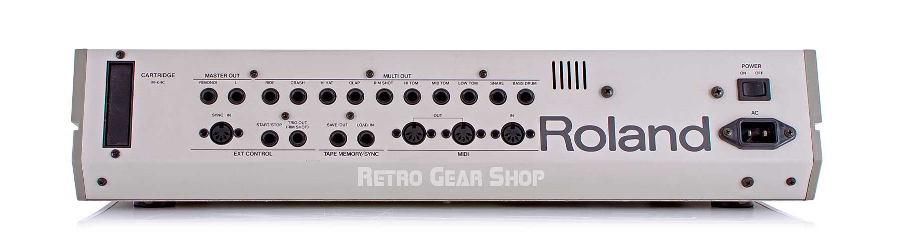 Roland TR-909 + Original Box Rear