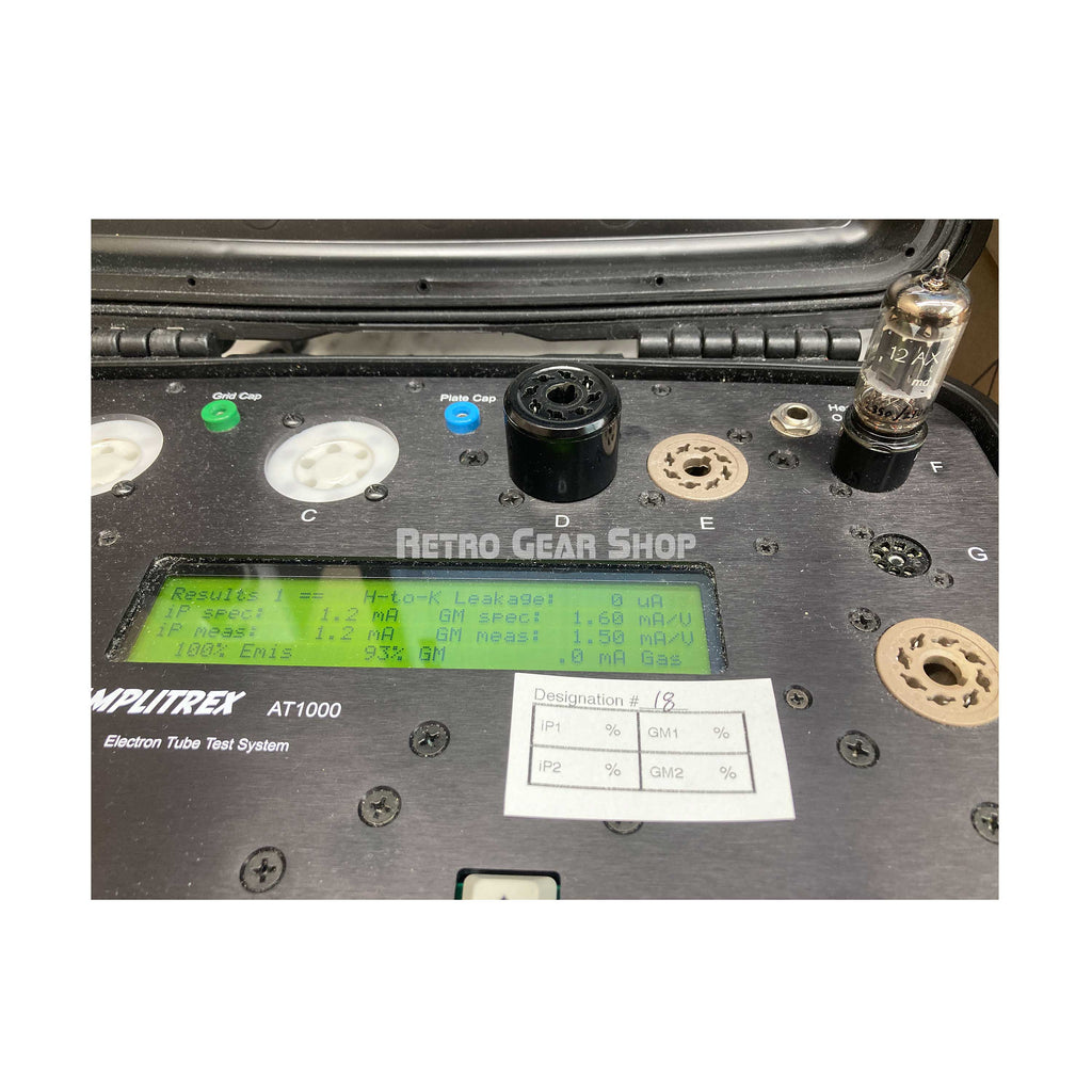 Telefunken ECC83 12AX7 Ribbed Plate Diamond Bottom Test 1 18