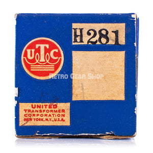 UTC H-281 Audio Transformer Rare Vintage H281 United Transformer Corp. Original Box