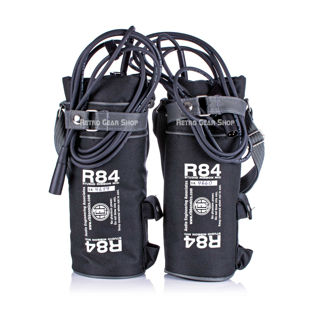 AEA R84 Ribbon Microphone Stereo Matched Pair Cases